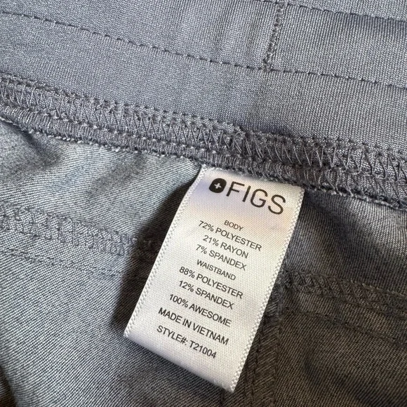 Figs Classic Fit Kade Cargo Scrub Pants Straight Leg- Slate Blue - Picture 3 of 6